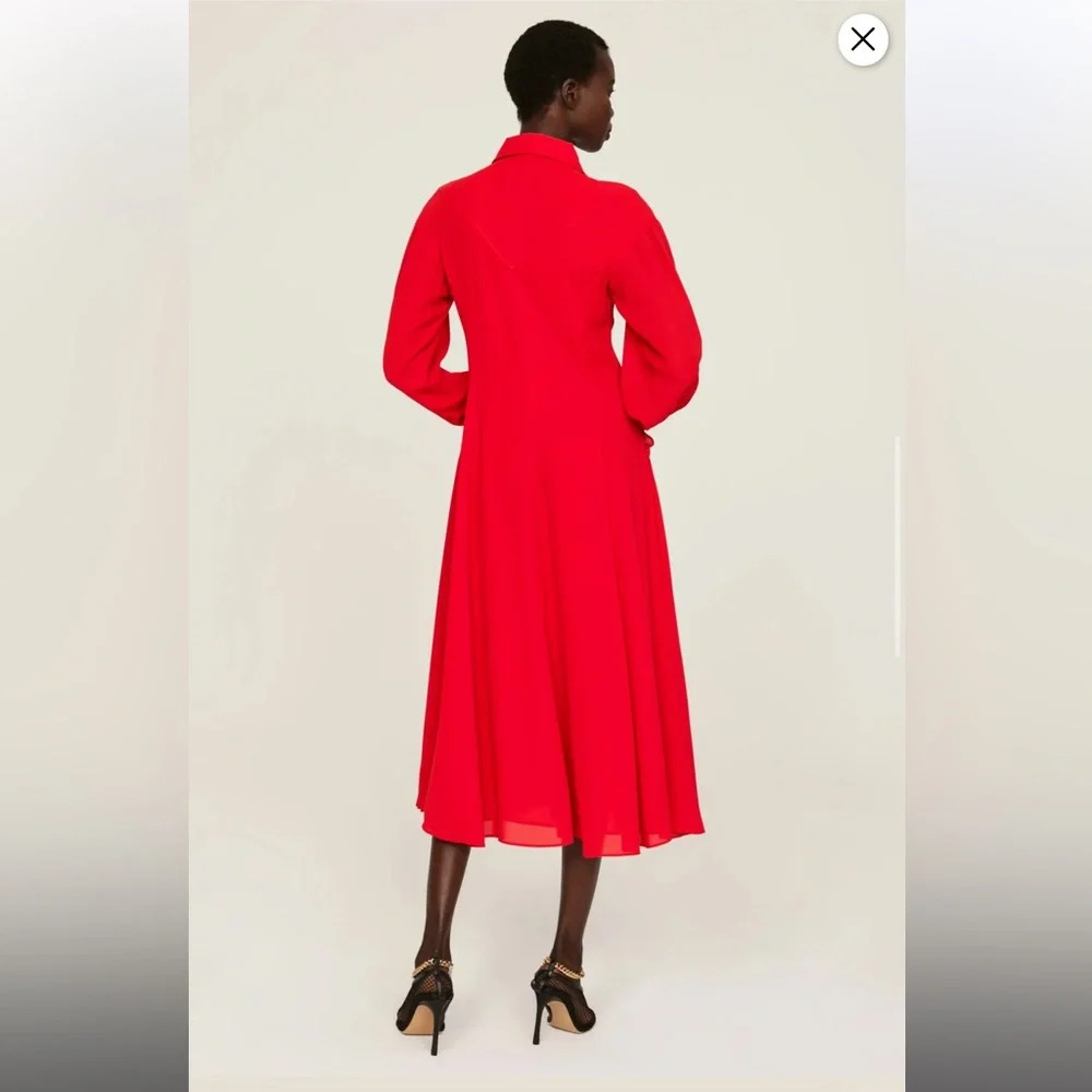 Saunders Collective Flowing Button Front Dress, R… - image 3